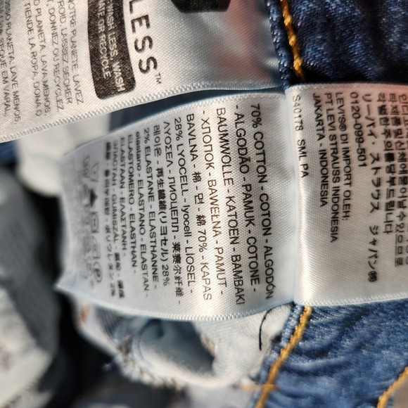 Levi's 513 Bootcut Jeans Mens 33X30 Blue Denim Water<Less Style - Picture 8 of 16